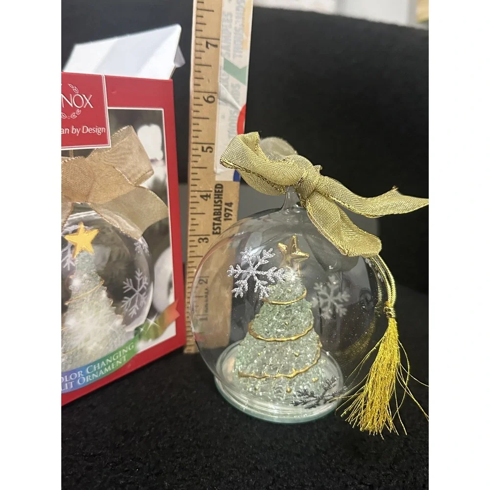 Lenox Tree Lit Color Changing American Design Christmas Tree Ornament Wonder